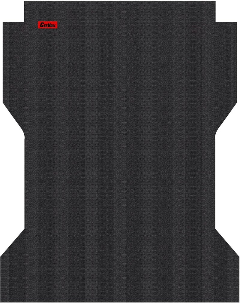 GEEVOLL Heavy Duty Rubber Truck Bed Mat, Extra Thick, Black, Custom Fit for 2005-2023 Toyota Tacoma 6ft Long Bed, Truck Bed Liner - Image 1